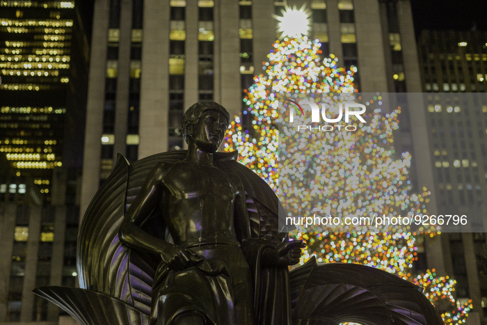 2022 Rockefeller Center Christmas Tree Lighting Ceremony