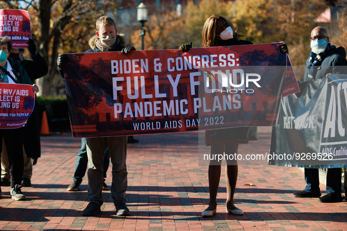 Healthcare Protest At White House On World AIDS Day