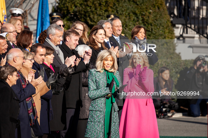 Arrival ceremony for French President Macron at the White House