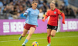 Kerstin Casparij #2 of Manchester City and Veatriki Sarri #7 of Brighton & Hove during the...
