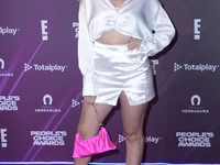 Yam Acevedo  attends the red carpet of People's Choice Awards Viewing Party 2022 at Universal Pictures Mexico. on December 6, 2022 in Mexico...