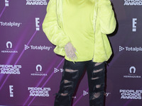 Kunno  attends the red carpet of People's Choice Awards Viewing Party 2022 at Universal Pictures Mexico. on December 6, 2022 in Mexico City,...