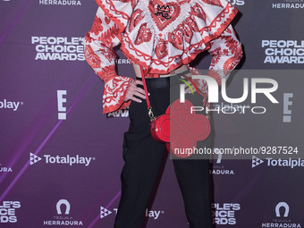 Ildico  attends the red carpet of People's Choice Awards Viewing Party 2022 at Universal Pictures Mexico. on December 6, 2022 in Mexico City...