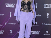 Ana Paula MX  attends the red carpet of People's Choice Awards Viewing Party 2022 at Universal Pictures Mexico. on December 6, 2022 in Mexic...