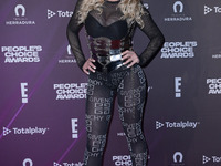 Lorena Herrera  attends the red carpet of People's Choice Awards Viewing Party 2022 at Universal Pictures Mexico. on December 6, 2022 in Mex...