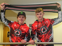 Two of the new faces for the 2023 Belle Vue Aces: Dan Bewley (left) who returns after a year out of the UK whilst riding in Sweden, and 2023...