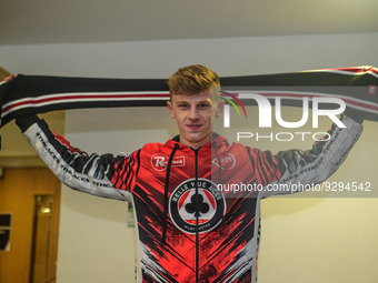 New Belle Vue Aces signing Jake Mulford who rode for The Belle Vue Colts in 2022, and joins the Aces as the Rising Star, during the Belle Vu...
