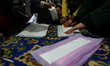 Kashmiri women working inside a Sanitary napkin manufacturing unit in Baramulla Jammu and...