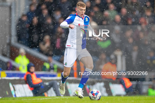 Hayden Carter of Blackburn Rovers #17 during the Sky Bet Championship match between Blackburn Rovers and Preston North End at Ewood Park, Bl... by MI News/NurPhoto