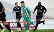 Fernando Ezequiel Juarez (C), of Floriana FC moves with the ball during the BOV Super Cup...