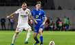 Silviu Balaure (L) and Constantin Grameni (R) in action during Romania Super Liga: FC Herm...