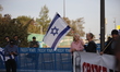 A demonstration in front of the Israeli parliament (the Knesset) in West Jerusalem for Isr...