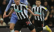 Sean Longstaff of Newcastle United heads the ball during the Carabao Cup 4th Round match b...