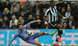 Allan Saint-Maximin of Newcastle United  is challenged by Adam Smith of Bournemouth during...
