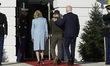 US President Joe Biden and First Lady Jill Biden give welcome to President Volodymyr Zelen...