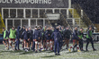 Sale Sharks players are pictured during the warm-up for  the Gallagher Premiership match b...