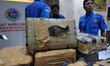 JAKARTA, INDONESIA, DEC-03 : Pile parcel shows evidence of illicit drug, marijuana is curr...