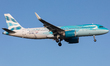 A British Airways Airbus A320 in BA Better World colours landing at London Heathrow Airpor...