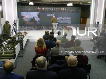 Mykola Urshalovych, Acting Director of the Implementation Planning Department of the Main Directorate of the National Guard of Ukraine addre...
