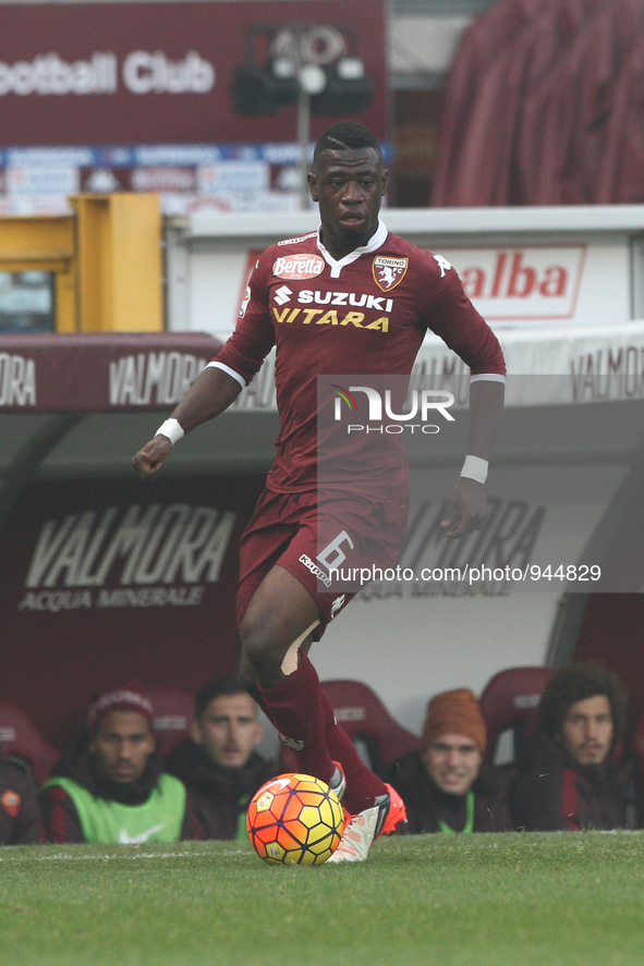 Torino midfielder Afriyie Acquah (6) in action during the Serie A football match n.15 TORINO - ROMA on 05/12/15 at the Stadio Olimpico in Tu...