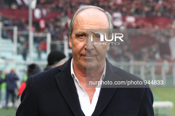 Torino coach Giampiero Ventura during the Serie A football match n.15 TORINO - ROMA on 05/12/15 at the Stadio Olimpico in Turin, Italy. Copy...