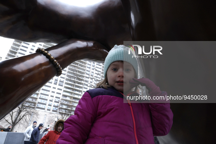 Martin Luther King Sculpture The Embrace In Boston MA 