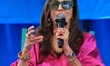 Shobhaa De in conversation with Chitra Banerjee during the Jaipur Literature Festival 2023...
