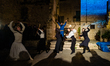A scene from the Borgo Infernum traveling event in the historic center of Giovinazzo on Ja...