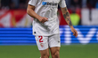 Gonzalo Montiel of Sevilla FC runs with the ball during the La Liga Santader match between...