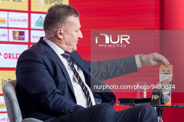 Cezary Kulesza during presentation of new head coach of polish football national team in Warsaw, Poland on January 24, 2023. 