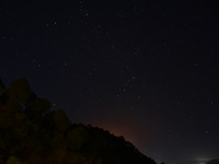 View of stars on a cold winter night in Kasauli area of Himachal Pradesh, India on 26 January 2023. (