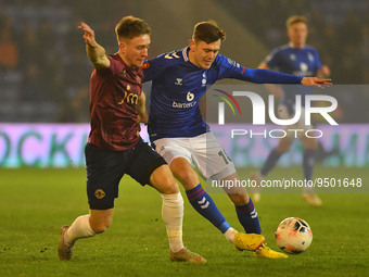 Ben Tollitt of Oldham Athletic during the Vanarama National League match between Oldham Athletic and York City at Boundary Park, Oldham on T...