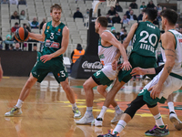 Nate Wolters, #3 of Panathinaikos Athens in action during the 2022/2023 Turkish Airlines EuroLeague Regular Season Round 21 match between Pa...