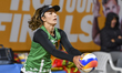  Barbara Seixas de Freitas of Brazil action during the women's Volleyball World Beach Pro...