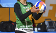  Barbara Seixas de Freitas of Brazil action during the women's Volleyball World Beach Pro...