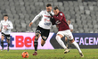 Andrei Miron (L) and Marko Duganzic (R) in action during Romania Superliga: FC Universitat...