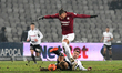 Andrei Miron (L) and Marko Duganzic (R) in action during Romania Superliga: FC Universitat...