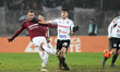 Marko Duganzic (L) and Stefan Vladoiu (R) in action during Romania Superliga: FC Universit...