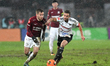 Razvan Onea (L) and Alexandru Chipciu (R) in action during Romania Superliga: FC Universit...