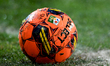 Due to snow on pitch the ball was changed into an orange one during Romania Superliga: FC...