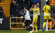 Macaulay Langstaff of Notts County celebrates after scoring a goal to make it 1-0 during t...