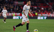 Lucas Ocampos of Sevilla FC in action during the La Liga Santader match between Sevilla CF...