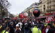 Protesters gathered during a rally on a second day of nationwide strikes and protests over...