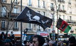

A moment of the march against pension reform is taking place in Paris, France, on Januar...