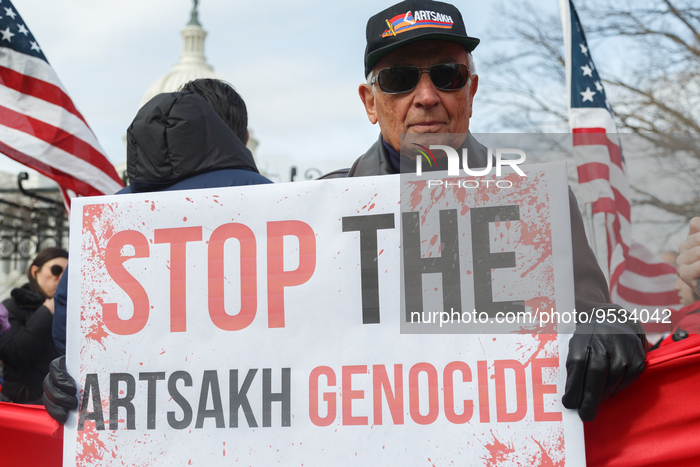 Armenians Protest Azerbaijan On Capitol Hill