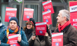 

Activists are holding a Climate Red Card rally against the Autobahn expansion from Frida...