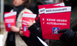 

Activists are holding a Climate Red Card rally against the Autobahn expansion from Frida...