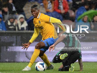 Pogba (Juventus) during the Serie A football match between Sassuolo and Juventus at MAPEI stadium in Reggio Emilia, Italy, on April 28, 2014...