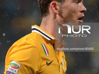 Stephan Lichtsteiner during the Serie A football match between Sassuolo and Juventus at MAPEI stadium in Reggio Emilia, Italy, on April 28,...