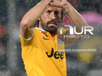 Andrea Pirlo during the Serie A football match between Sassuolo and Juventus at MAPEI stadium in Reggio Emilia, Italy, on April 28, 2014. Ju...